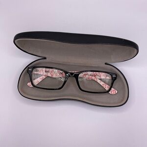 Ray-Ban Eyeglasses Frames Only w Case RB 5206 5014, 52 18 140 Black Red White
